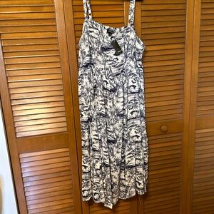 Brand new lined midi torrid summer dress